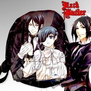 Black Butler Anime Backpack Large Used see photos